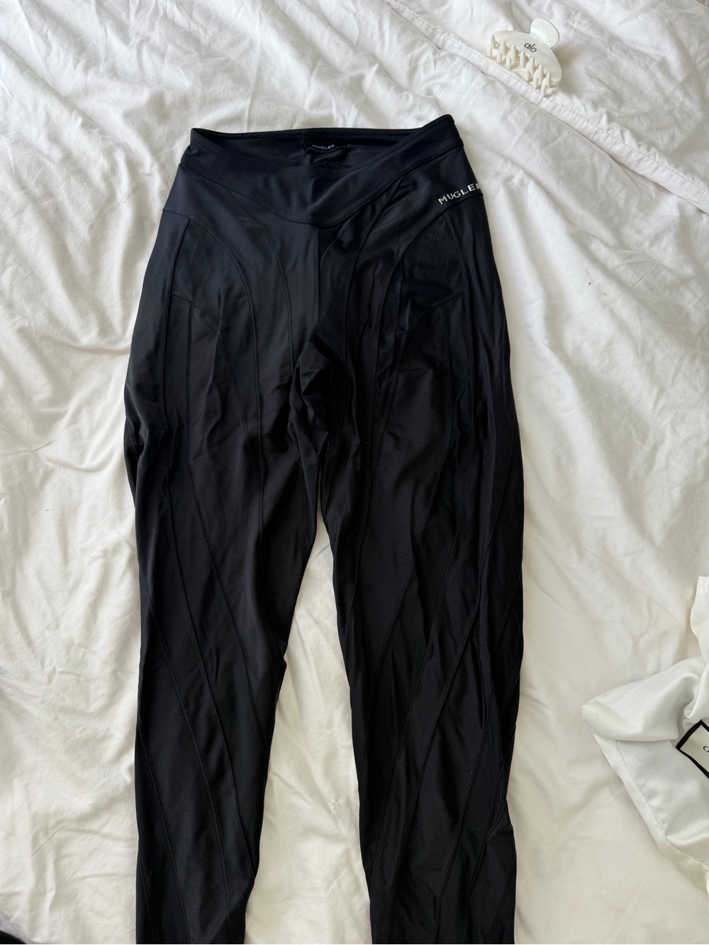Mugler Black Leggings